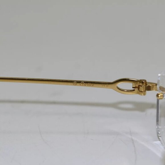CARTIER Rimless Gold Frame CT0006RS-001 Cat2 Sunglasses - Picture 8 of 11